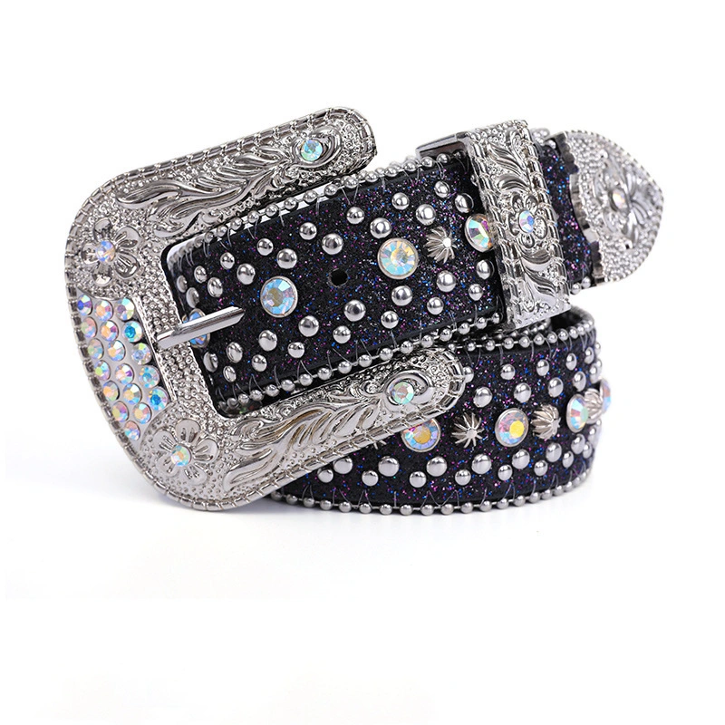 Western Rhinestones Belt Bling Bling Diamond Quality Crystal Studded Belt for Women Men Fashion Cinto De Strass Ceinture Femme